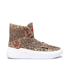 Supra Mens THEORY Animal/white High Top Shoes | CA-30069